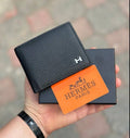 Portefeuille Hermès Noir Premium – Élégance Intemporelle