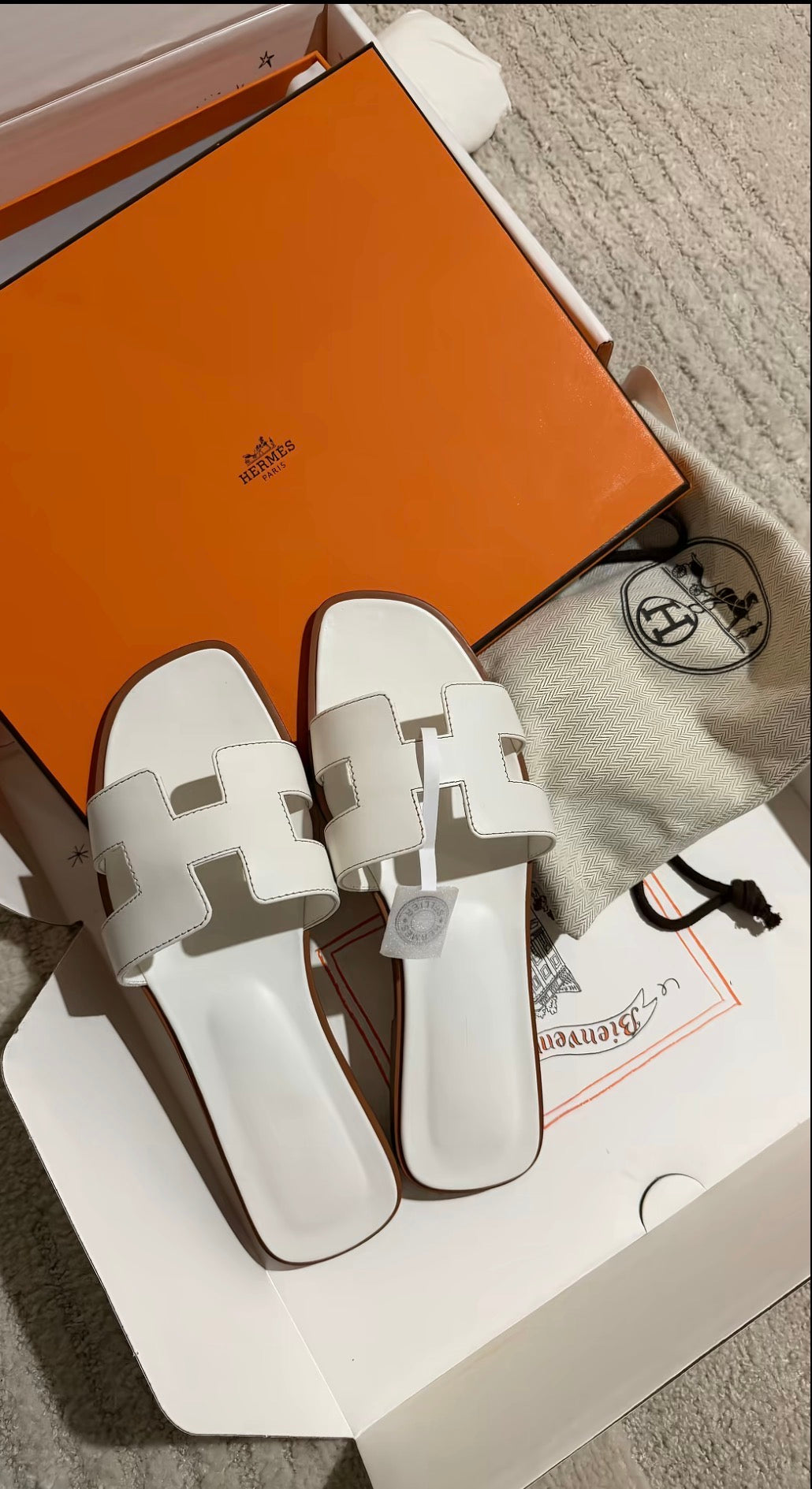 Claquettes Hermès Oran – Élégance & confort premium