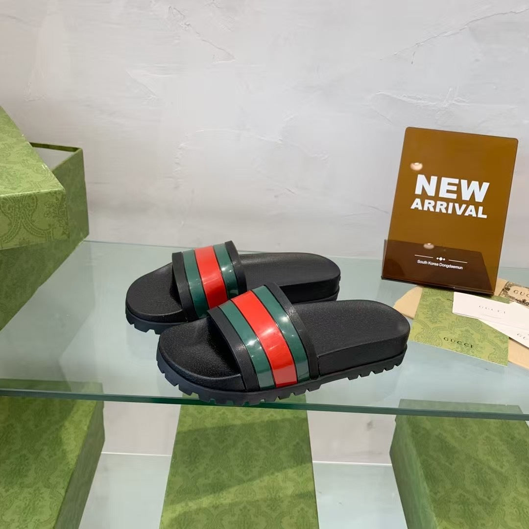 Claquettes Gucci Premium Web Stripe