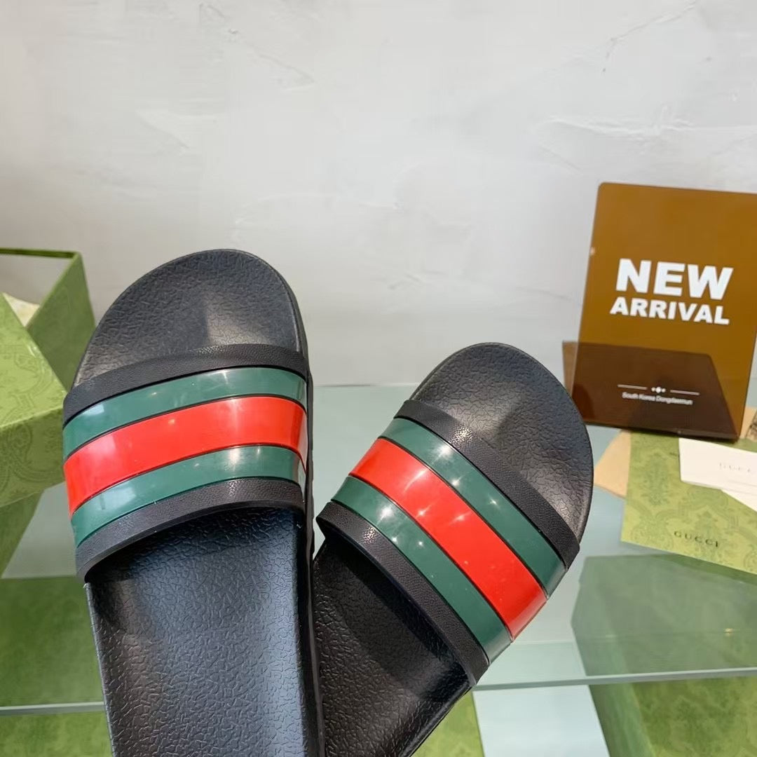 Claquettes Gucci Premium Web Stripe