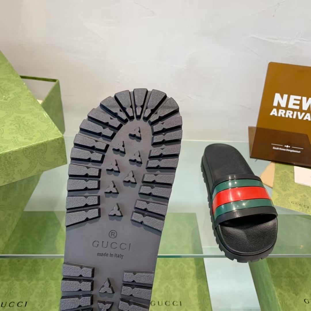 Claquettes Gucci Premium Web Stripe