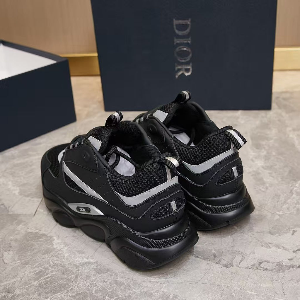 Sneakers Premium Noir & Argent – Style Urbain Luxe