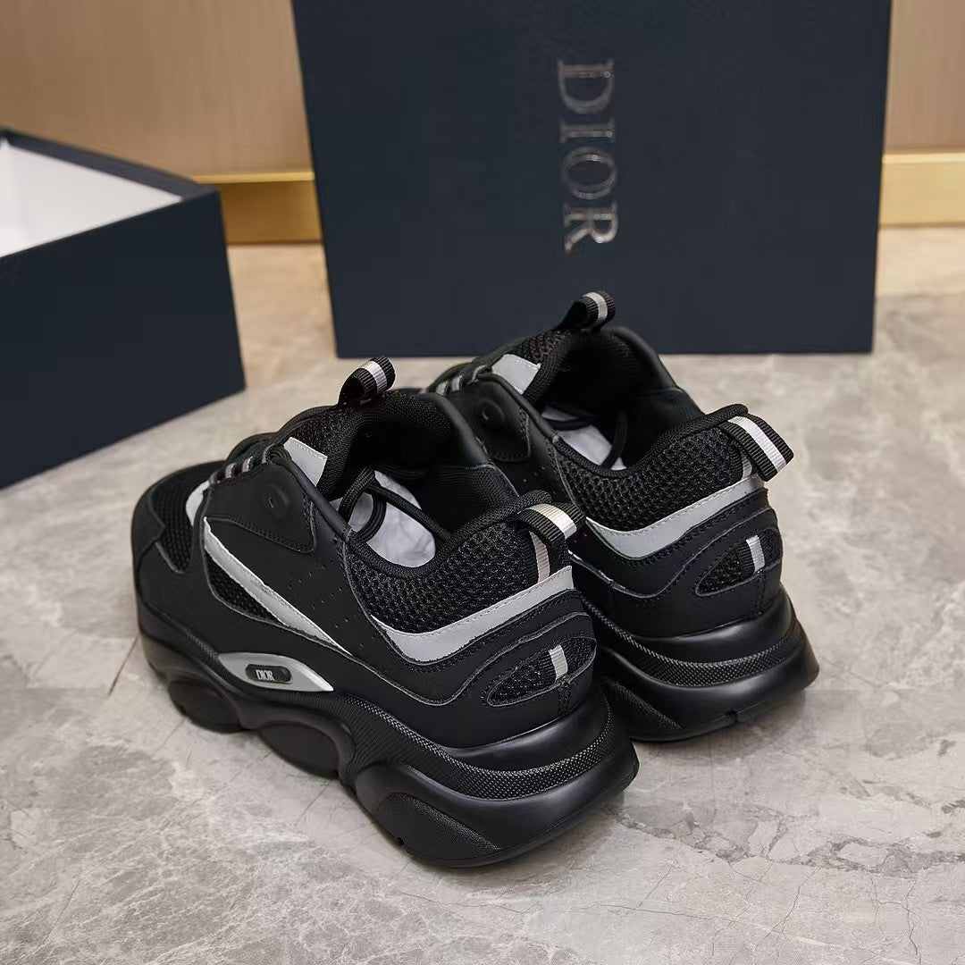 Sneakers Premium Noir & Argent – Style Urbain Luxe
