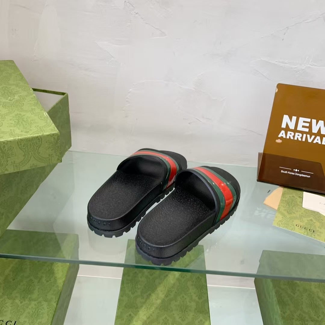 Claquettes Gucci Premium Web Stripe