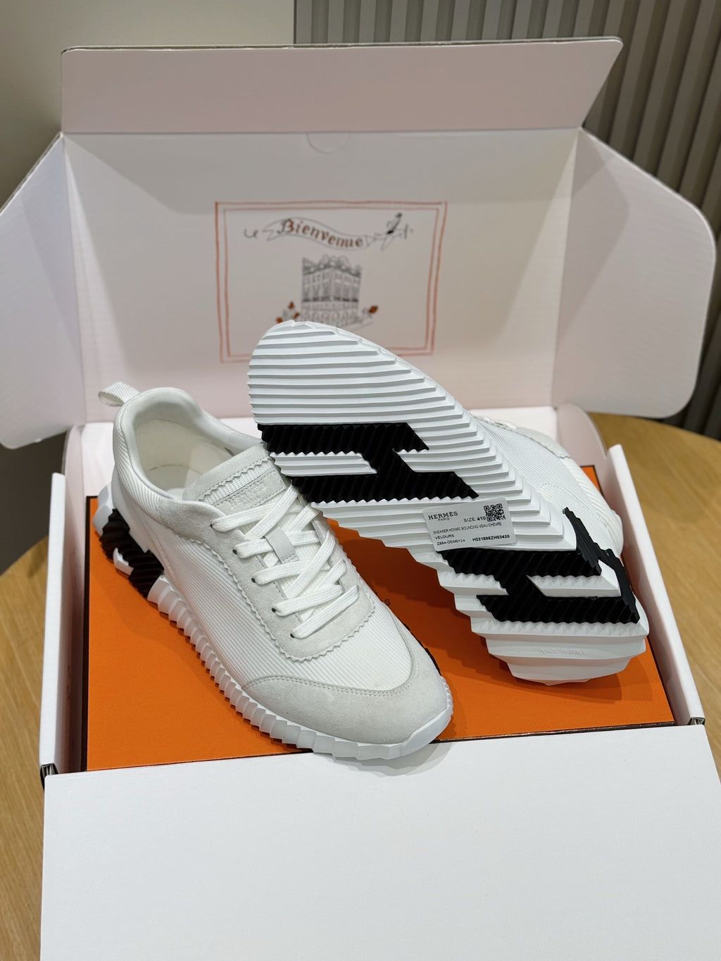 Hermès Bouncing Blanche – Sneakers Luxe Homme/Femme