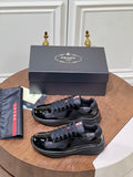 Prada Sneakers Noires Vernies – Modèle Luxe