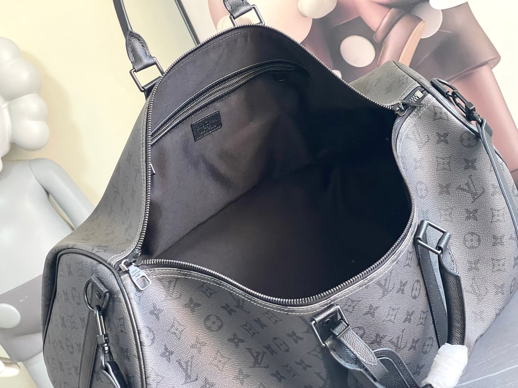 Sac de Voyage Louis Vuitton Keepall Eclipse Noir